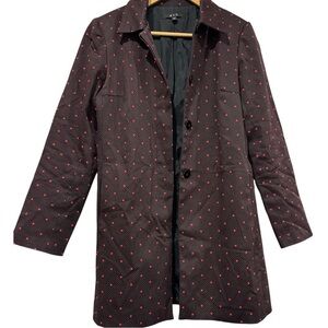 S & D black & pink pin dot/polka dot Blazer Size Medium